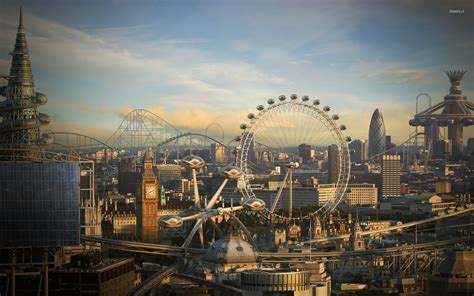 Futuristic London wallpaper - Fantasy wallpapers - #19679