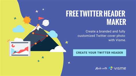 Free Twitter Header Maker - Create Beautiful Headers | Visme