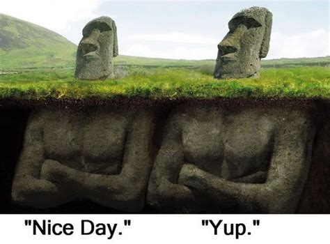 Funny Pictures Joke | The Easter Island mystery is solved! | Easter island heads, Easter island ...