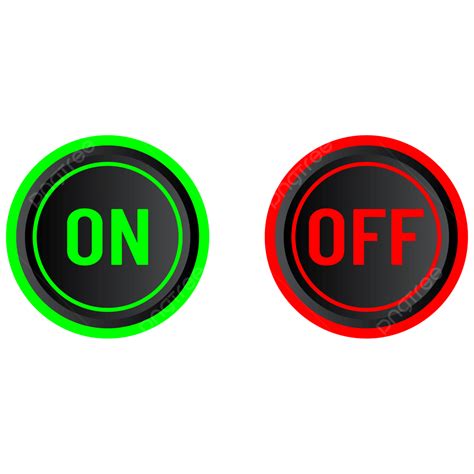 On Off Button Vector Hd Images, Black On Off Button Design, On Off ...