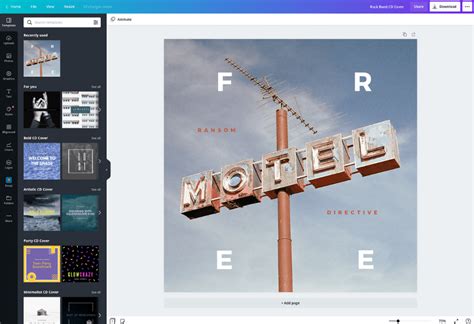 Crea portadas carátulas para discos online gratis - Canva