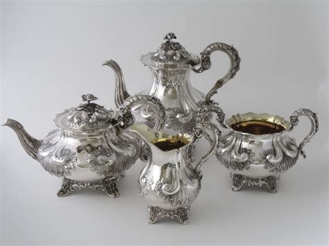 Antique Victorian Sterling Silver Tea Set | 665086 | Sellingantiques.co.uk