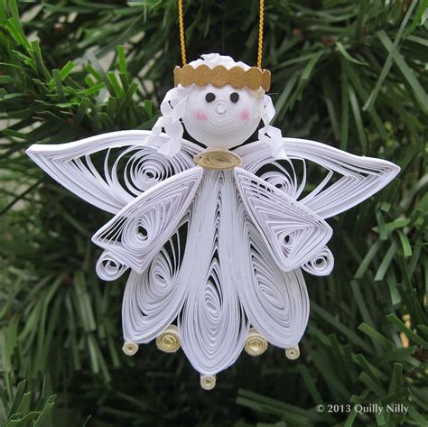 Quilly Nilly: NEW! Quilled Angel Ornament