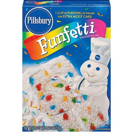 Pillsbury Funfetti Cake Mix, 18.9 oz - Walmart.com