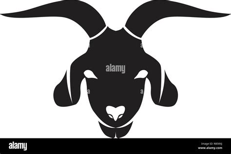 Goat black animals vector logo and symbol template Stock Vector Image & Art - Alamy