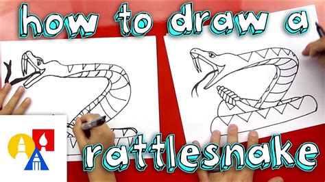 How To Draw A Rattlesnake - YouTube