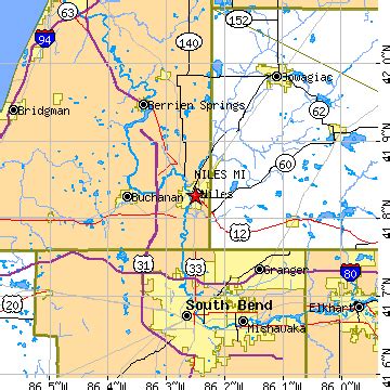 Niles, Michigan (MI) ~ population data, races, housing & economy