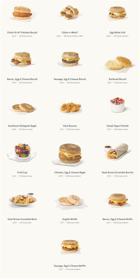 Chick Fil A Menu and Deals