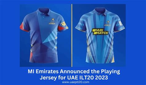 MI Emirates Announced the Playing Jersey for UAE ILT20 2023