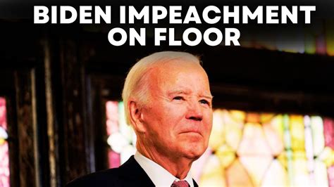 Joe Biden Impeachment News LIVE | Biden Impeachment LIVE | US Congress ...