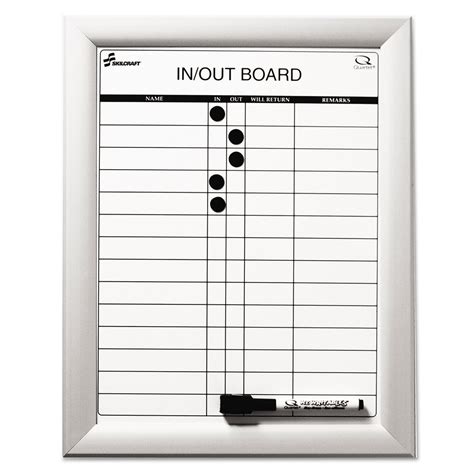 Quartet Magnetic In/Out Board by AbilityOne® NSN4845261 | OnTimeSupplies.com