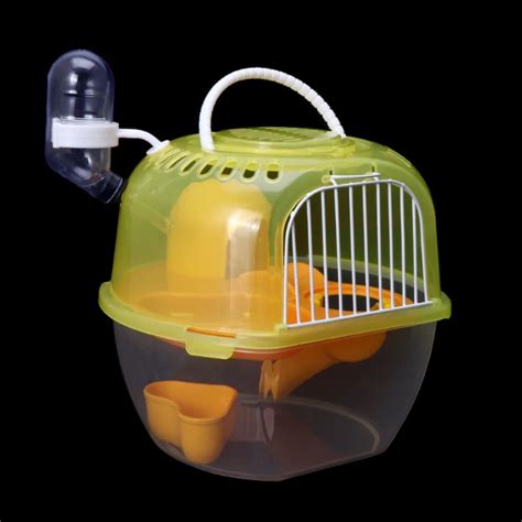 Hamster Cage Outdoor Portable Travel Double Layer Carrying Plastic Living House-in Cages from ...