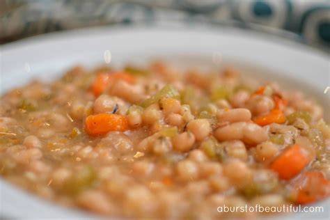 vegetarian navy bean soup