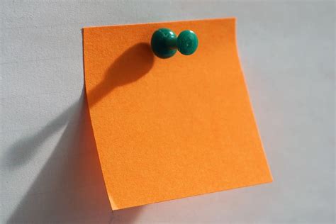 orange, note, green, pin, post it, office, list, memo | Piqsels