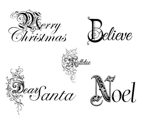 Christmas Word Art. Digital Download - Etsy