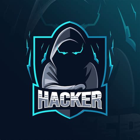 Premium Vector | Hacker mascot logo design