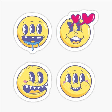 "Emoji Face Pack 2" Sticker for Sale by randmstickers | Redbubble