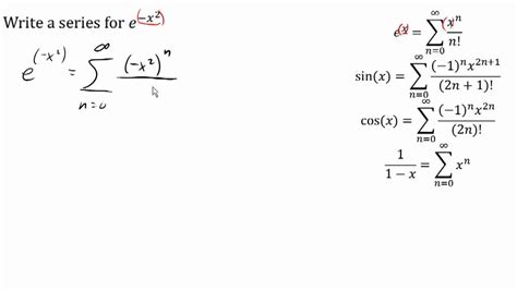 Writing a series from known ones - exponential - YouTube