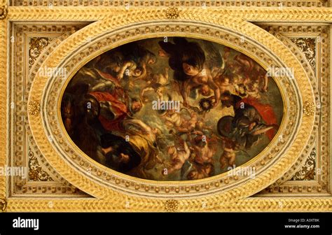 England. London. Whitehall banqueting House ceiling, painted by Rubens Stock Photo - Alamy