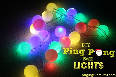 How to make adorable Christmas Lights using Ping Pong Balls