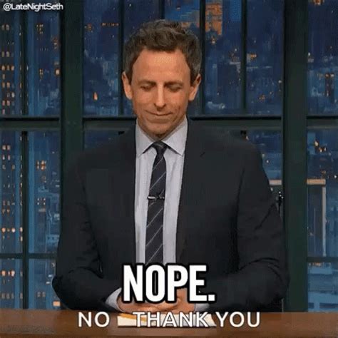 Seth Meyers Nope GIF - SethMeyers Nope No - Discover & Share GIFs