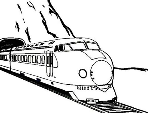 Train Came Out From A Tunnel Coloring Page : Color Luna | Dibujo tren, Dibujo de animales, Tren