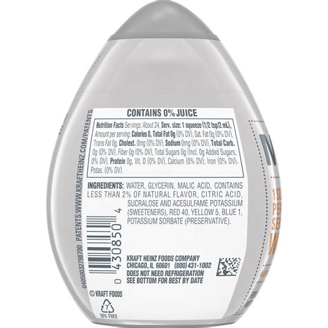 Mio Drops Nutrition Facts | Besto Blog