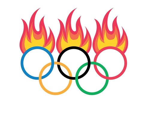 Official symbol Olympic games Tokyo 2020 japan with Fire Flame abstract ...