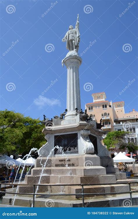 Columbus Statue, Puerto Rico Editorial Photography - Image of statue ...