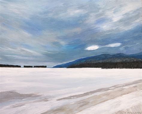 In the heart of winter, Baie St-Paul – Theodora Rowlands – Fine Art