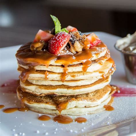 This tall stack of pancakes looks almost too beautiful to eat!⁣ | Food ...