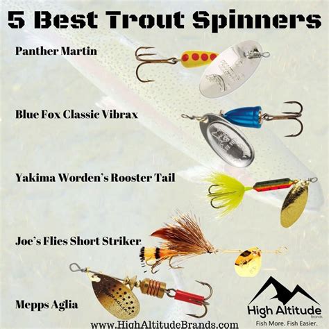 Best Trout Fishing Lures: Top 5 Best Spinners | Trout fishing lures ...