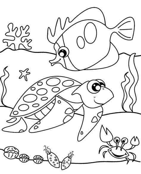 Sea Life Coloring Pages For Kids