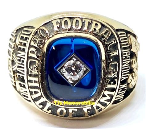 2001 NFL PRO FOOTBALL HALL OF FAME CHAMPIONSHIP RING JACK YOUNGBLOOD ...