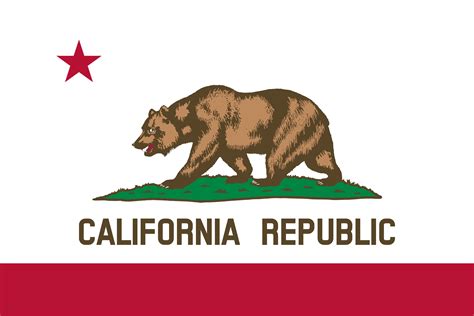 Flag of California Logo PNG Transparent & SVG Vector - Freebie Supply