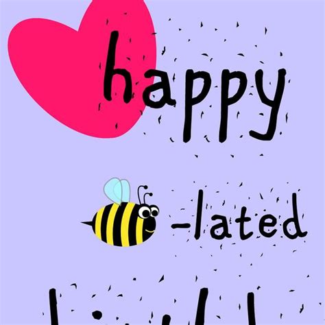 Belated Birthday Card Printable