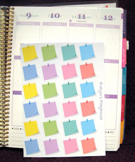 Post-It Note Planner Stickers small