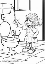 Toilet Coloring Pages sketch template