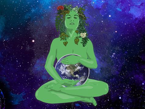 Gaia - Earth Goddess by Maja Miljkovic on Dribbble