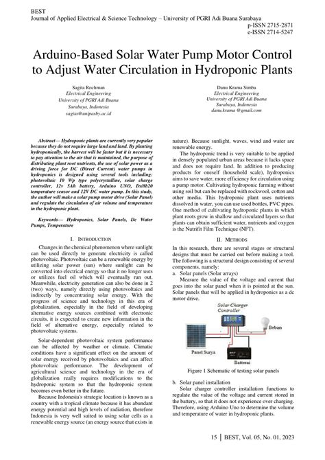 (PDF) ARDUINO-BASED SOLAR WATER PUMP MOTOR CONTROL TO ADJUST WATER ...