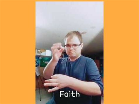 Faith sign language - YouTube