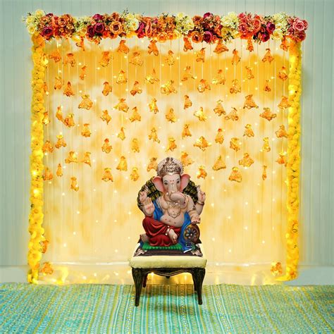 Celebrate Ganesh Chaturthi with Flowers & Tassel Ganpati Decorations | Delhi NCR