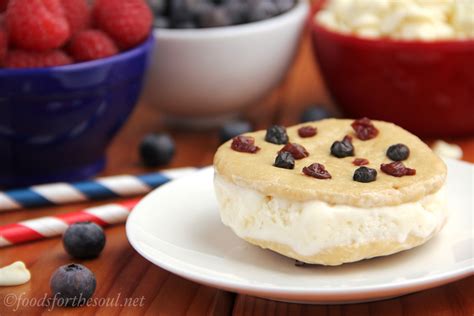 Blueberry and Cherry Ice Cream Sandwiches | Amy's Healthy Baking