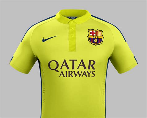 New FC Barcelona third strip features two shades of yellow