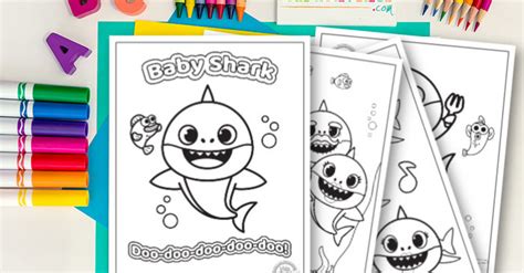 Free Printable Baby Shark Coloring Pages to Download & Print | Kids ...