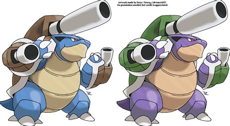 mega_blastoise_by_xous54-d6lefuo.png (1225×671) | 009 - Mega Blastoise | Pinterest