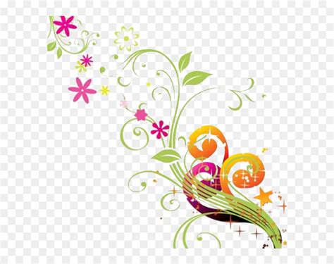 Vector Floral Background Png, Transparent Png - Flowers Vector ...