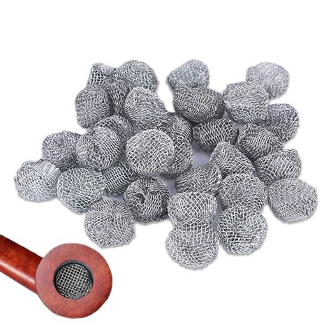 Buy 100 Pcs Smoking Pipe Metal Filters Smoking Filter Balls Metal ...