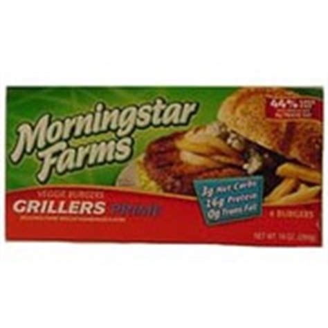 MorningStar Farms Veggie Burgers, Grillers Prime: Calories, Nutrition Analysis & More | Fooducate