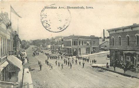 1907 Shenandoah Iowa Sheridan Avenue Parade postcard 2693 | United States - Iowa - Other ...